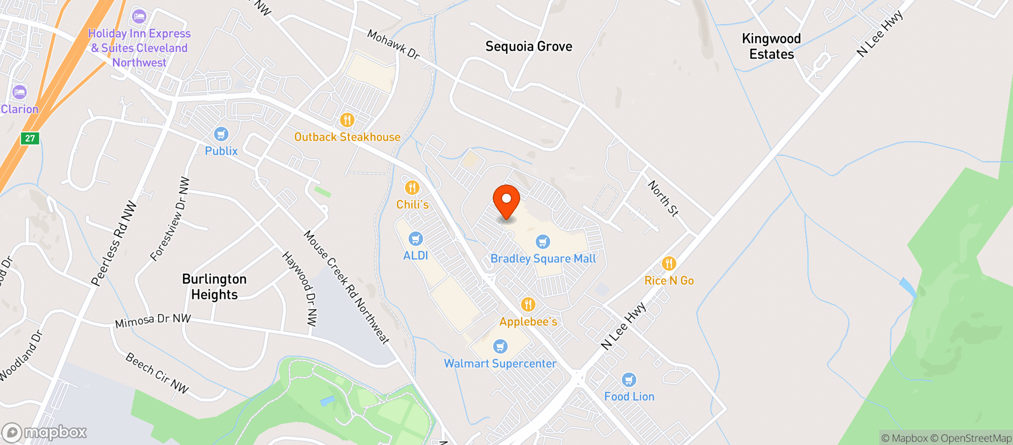 Map showing Gnc