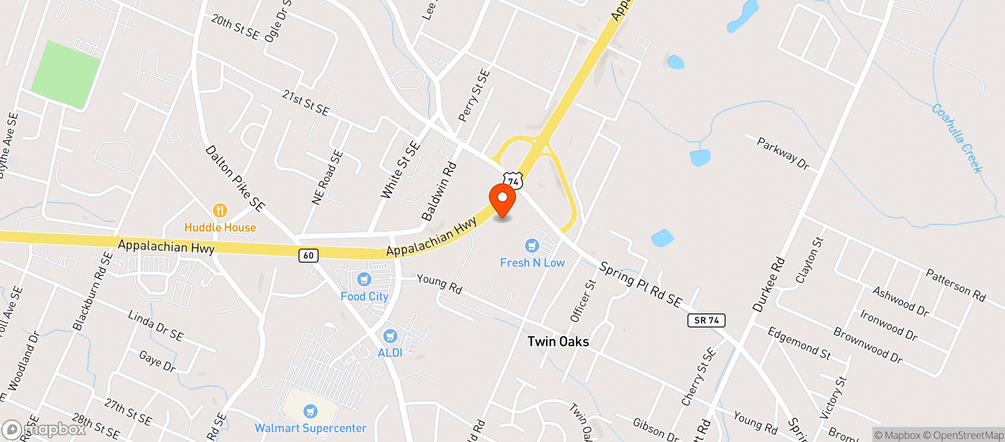 Map showing Reefers Dispensary #1 - N/A