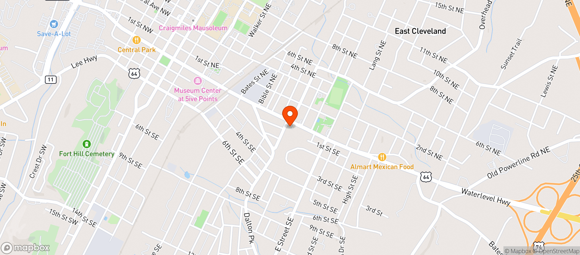 Map showing Harrys #15