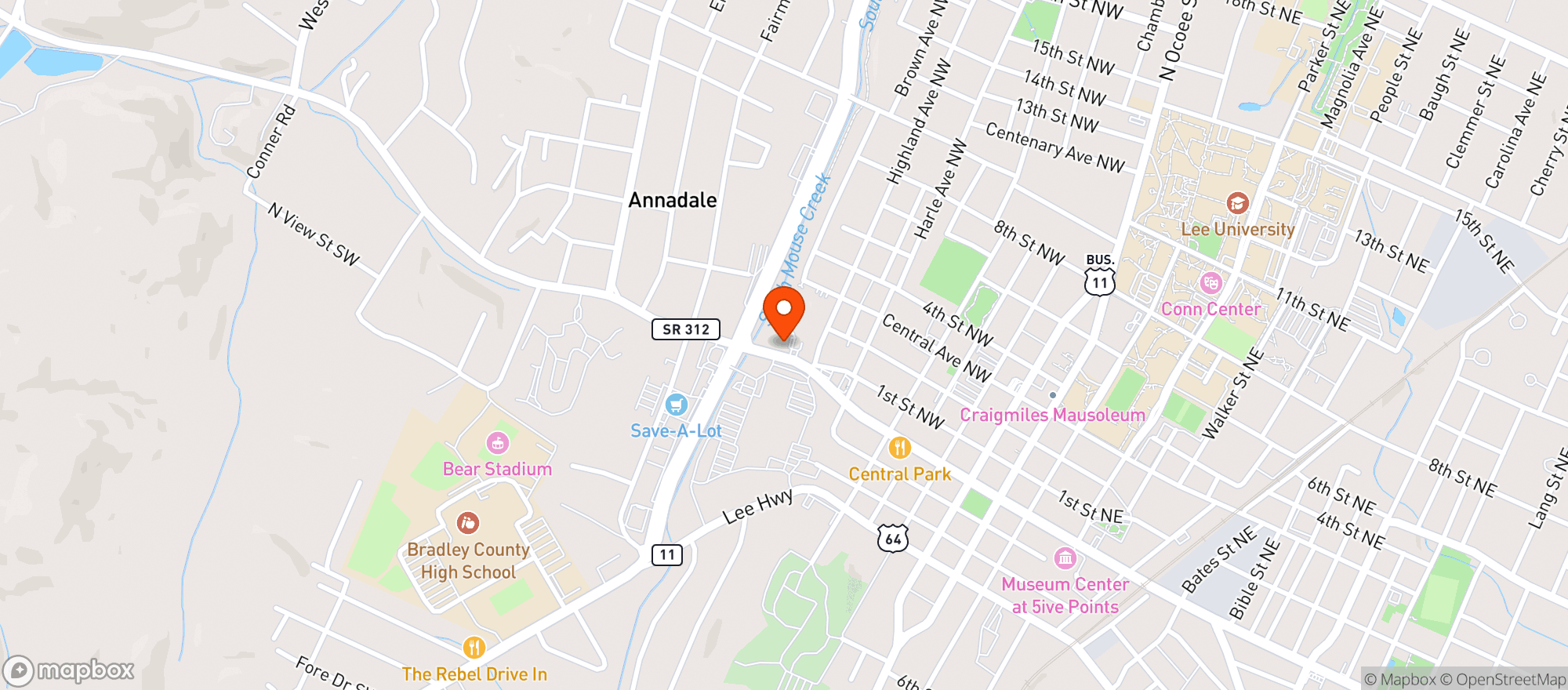 Map showing Elxr Wine & Spirits