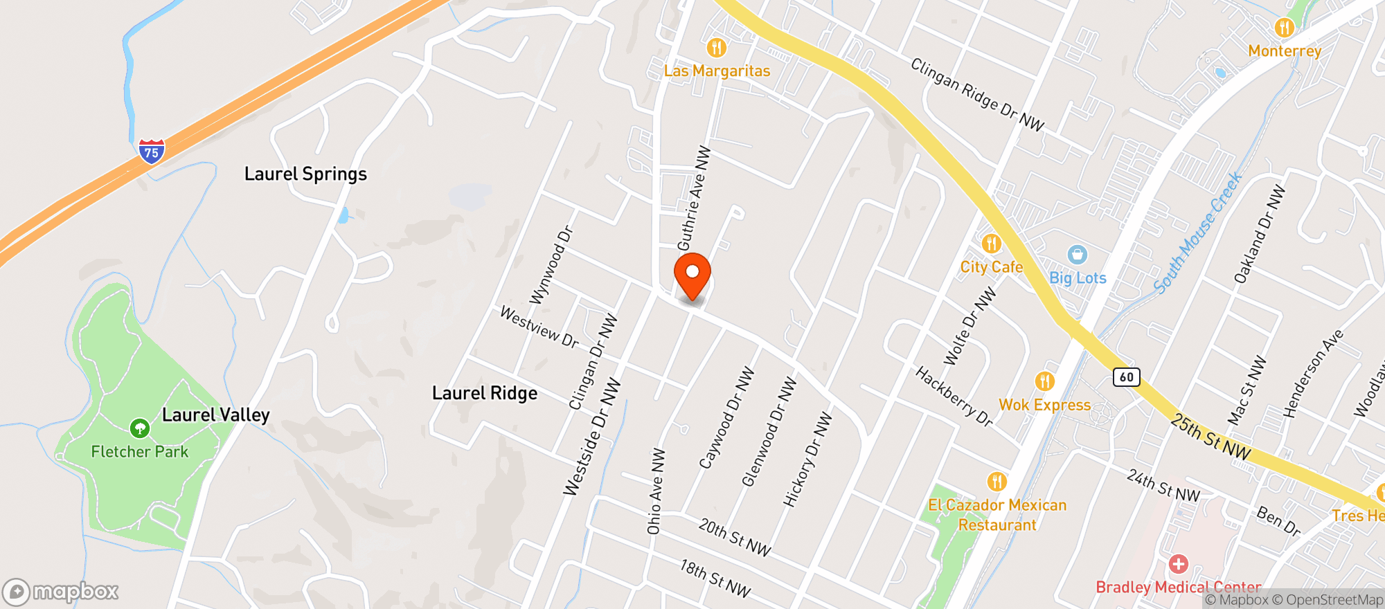 Map showing Georgetown Wine & Spirits