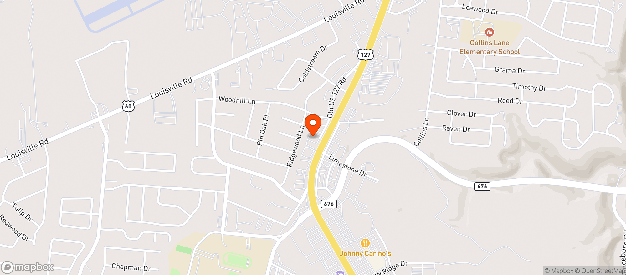 Map showing RED DOT