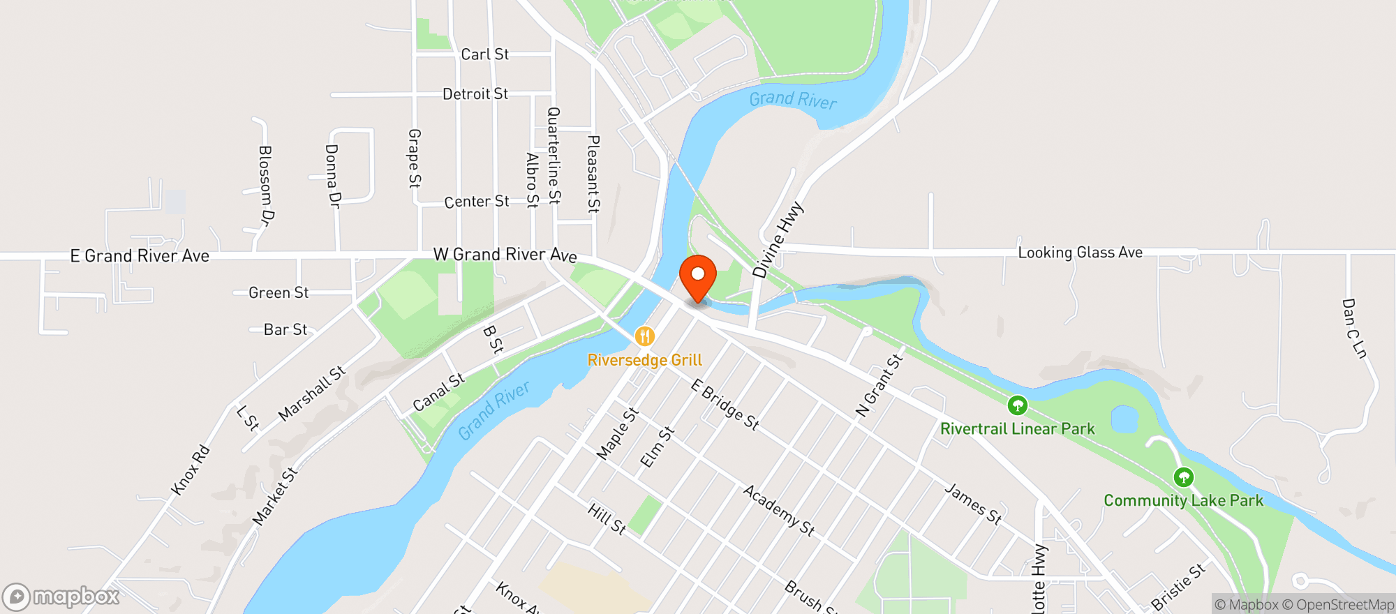 Map showing Don Jose Mexican Grill