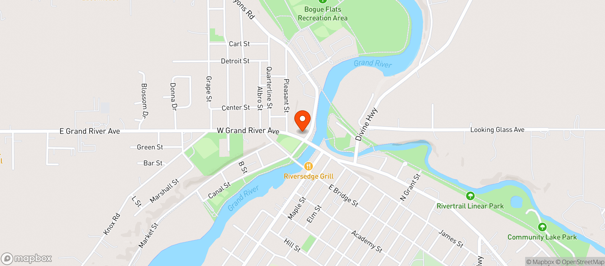 Map showing Confluxcity Brewing Company