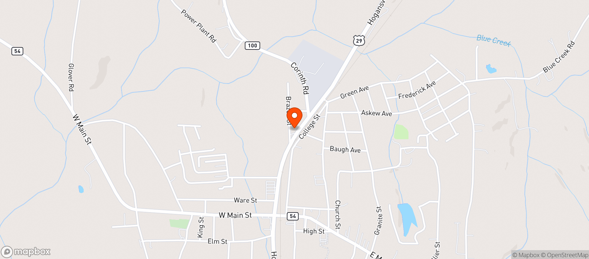 Map showing Gas Stop