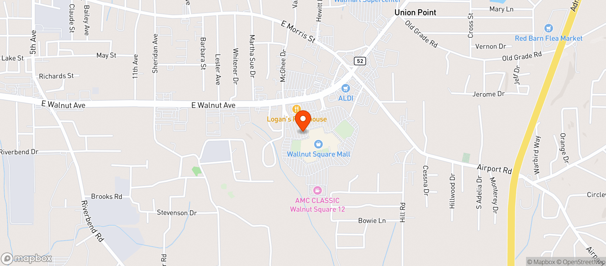 Map showing Gnc