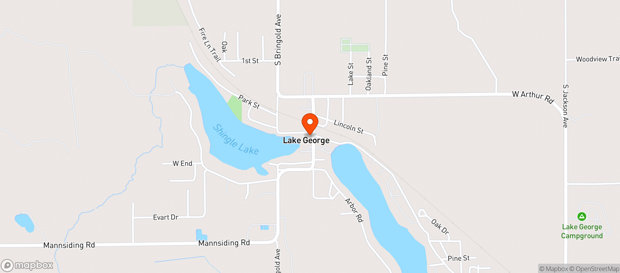 Map showing Swiss Inn