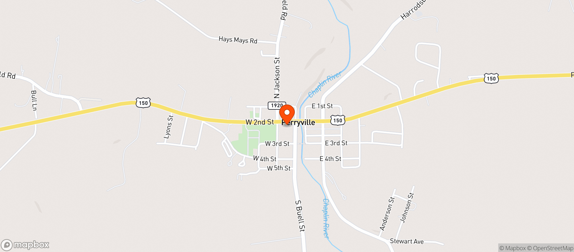Map showing Smiley Wine & Spirits
