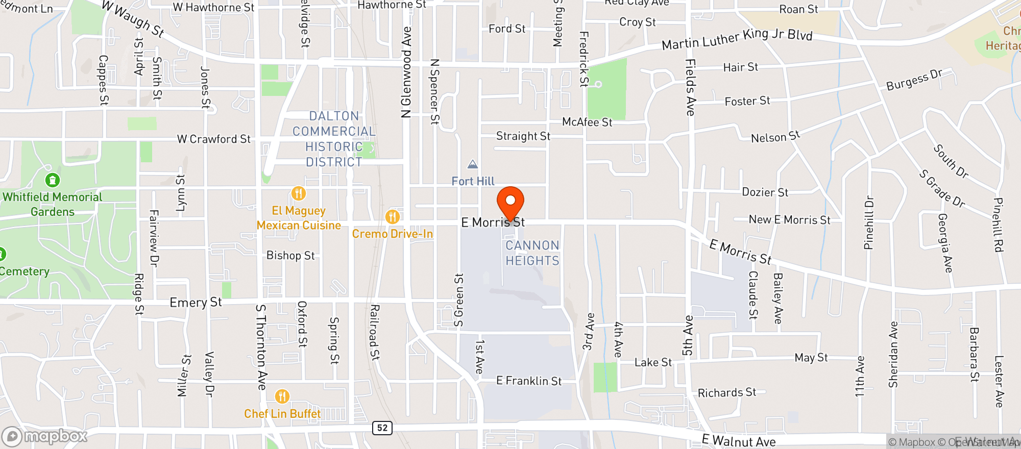 Map showing Quick Stop