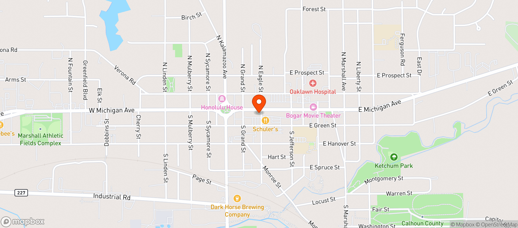 Map showing STAGECOACH INN