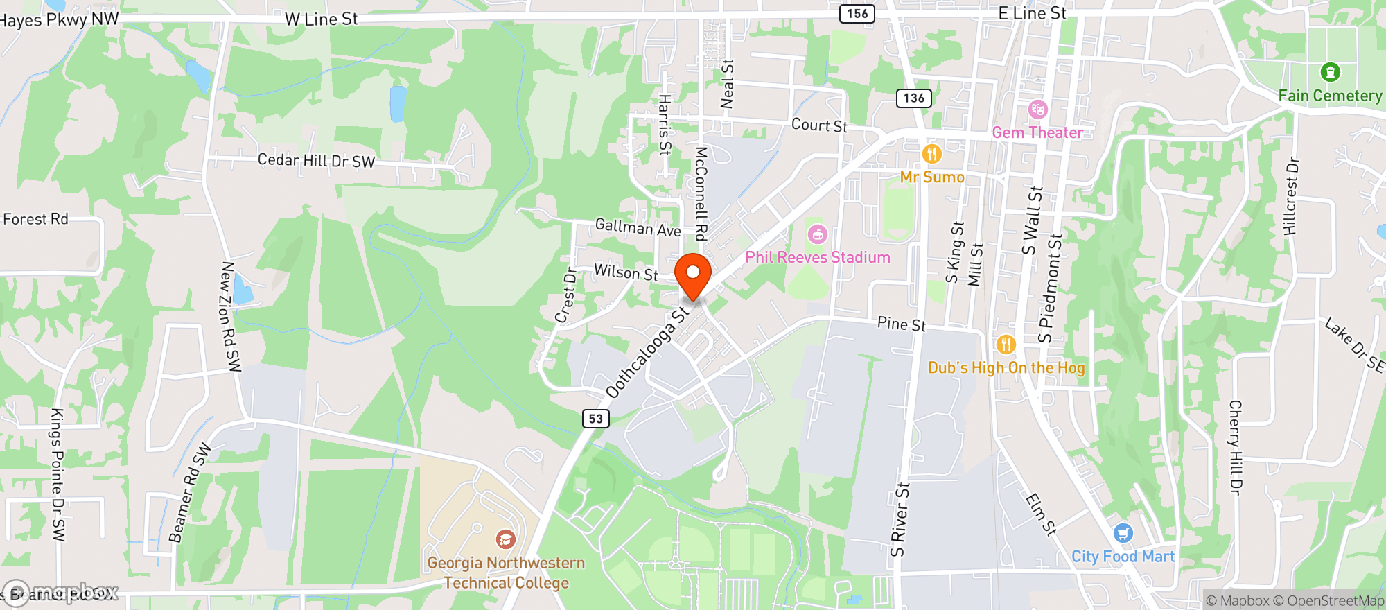 Map showing Kangaroo #3519