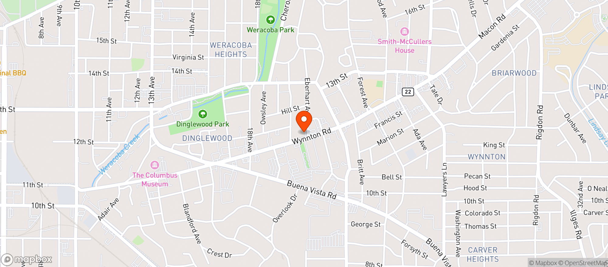 Map showing Midtown Spirits Llc