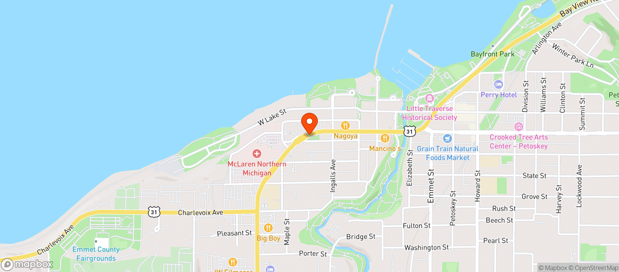 Map showing SCOOBYS BOTTLE SHOP