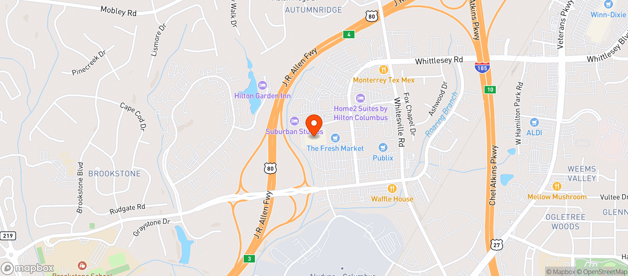 Map showing Gnc