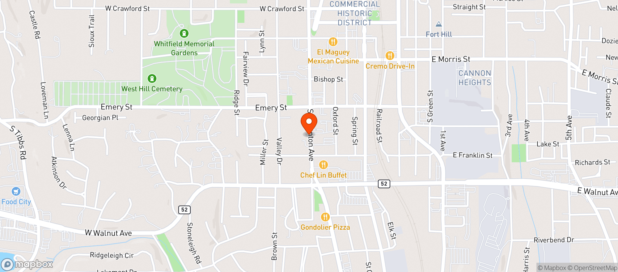 Map showing Ak Smoke & Vape Shop