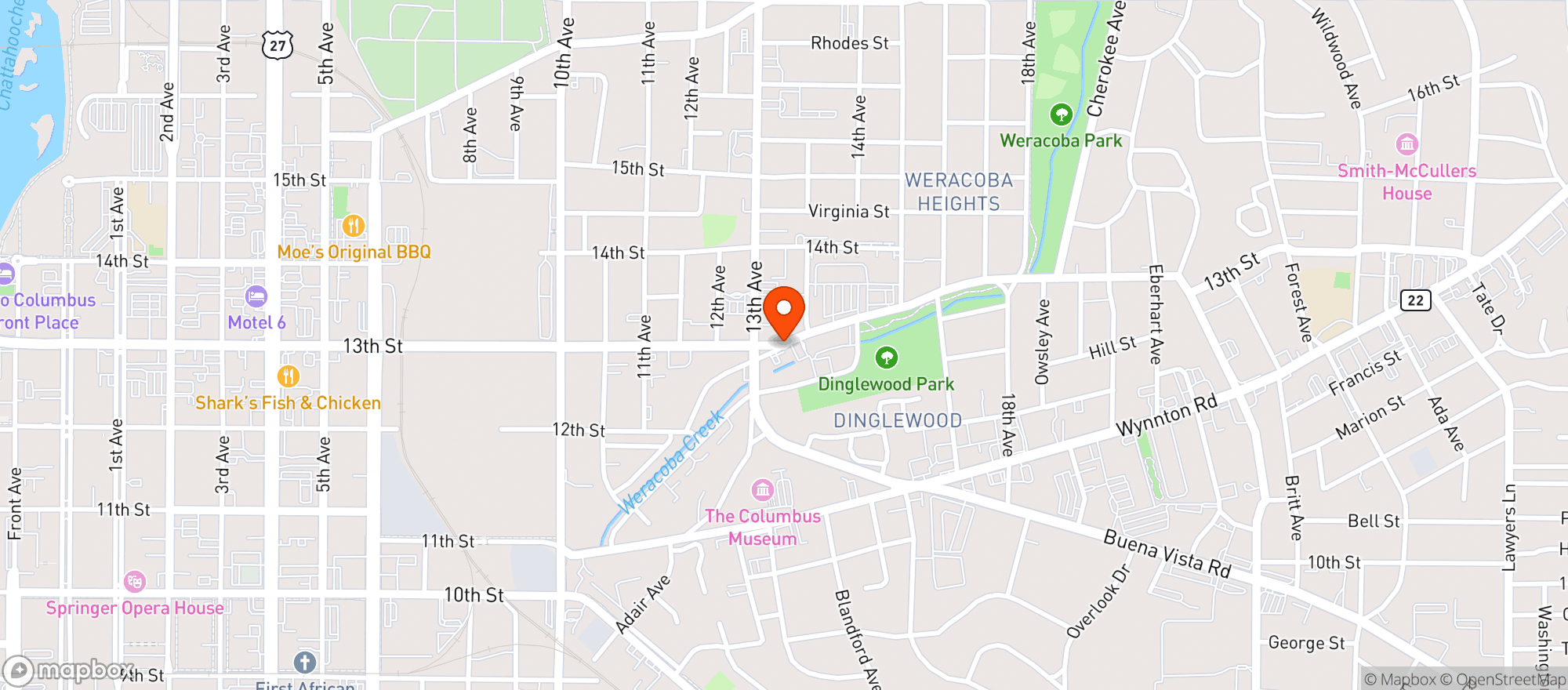 Map showing Mr Bs Liquor Beer & Wine
