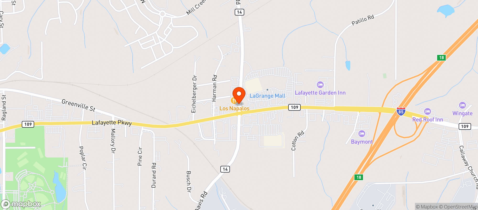 Map showing CIRCLE K