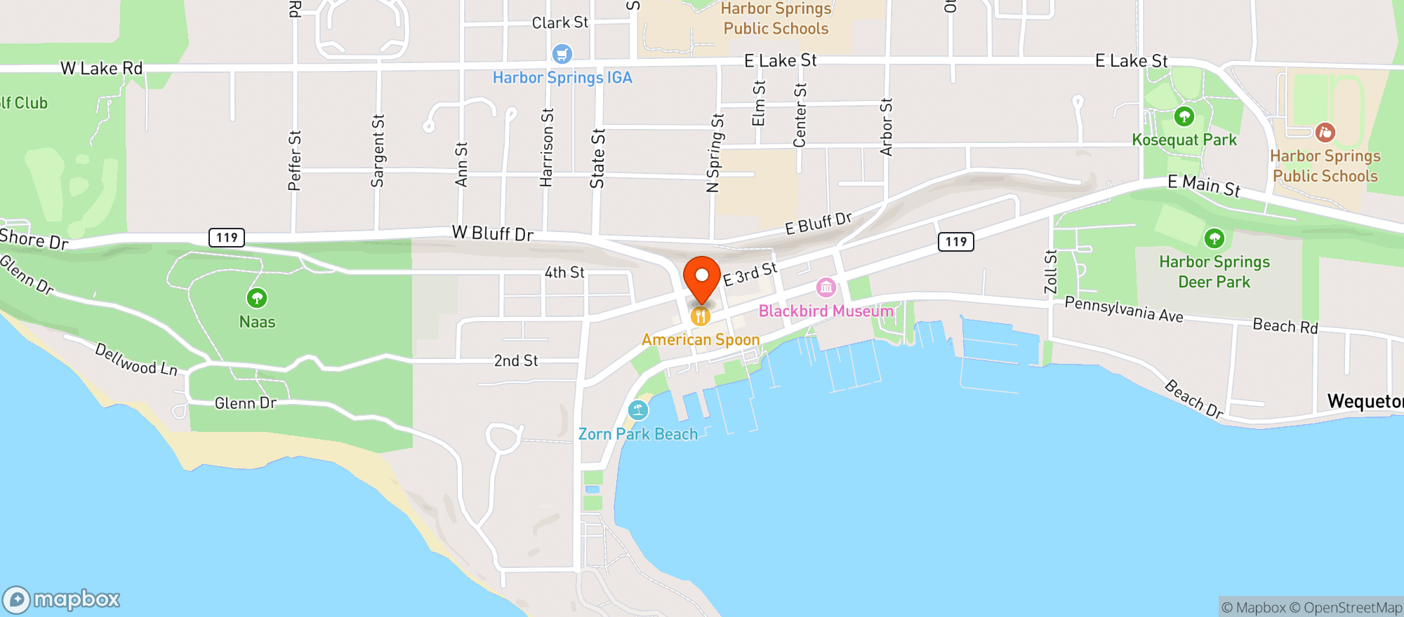 Map showing The Paper Station Bistro