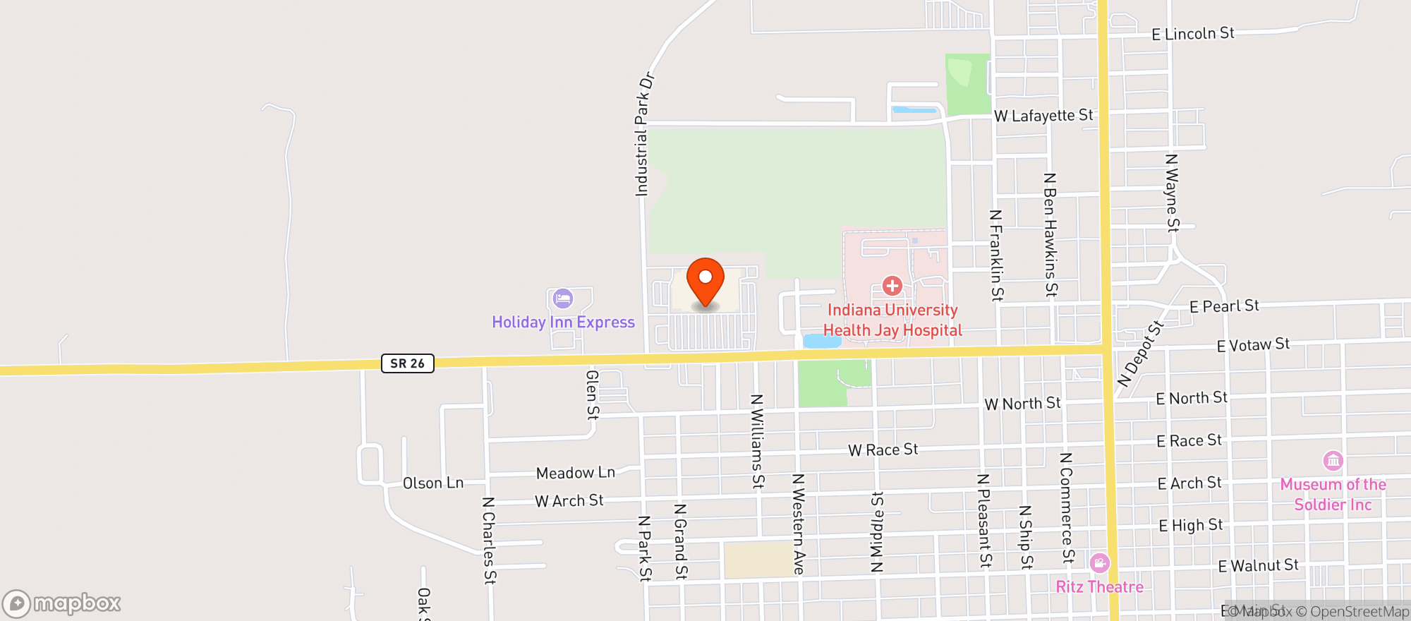 Map showing Walmart Supercenter