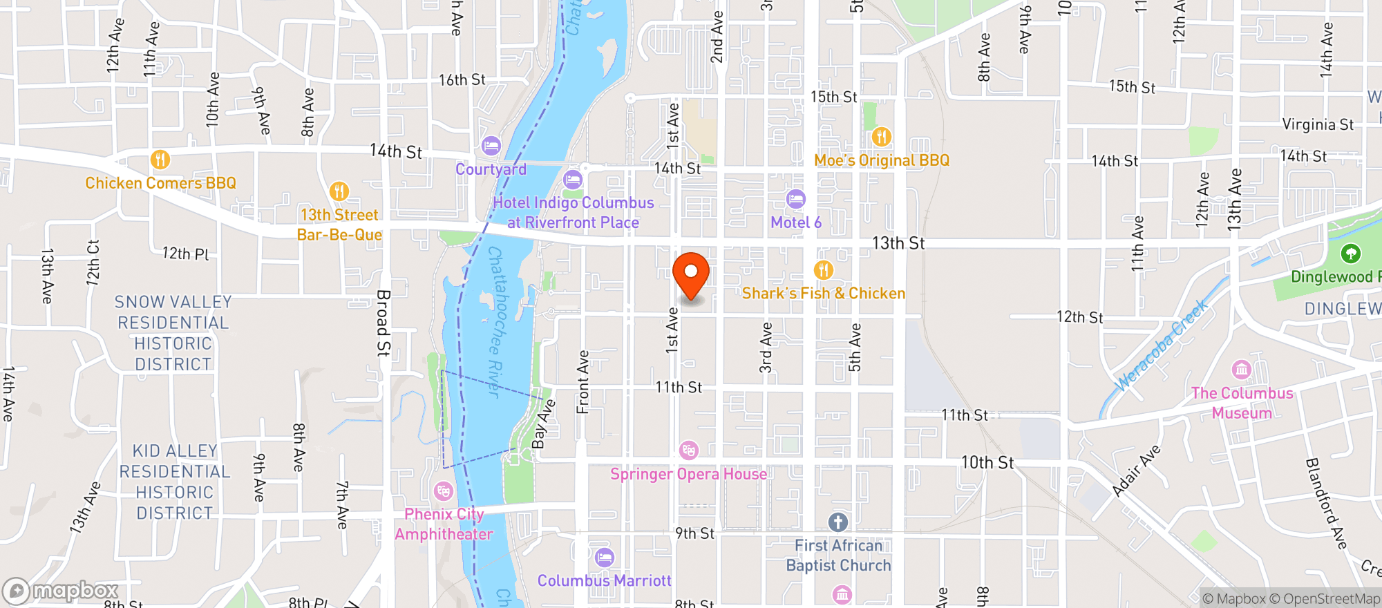 Map showing The Animal Farm