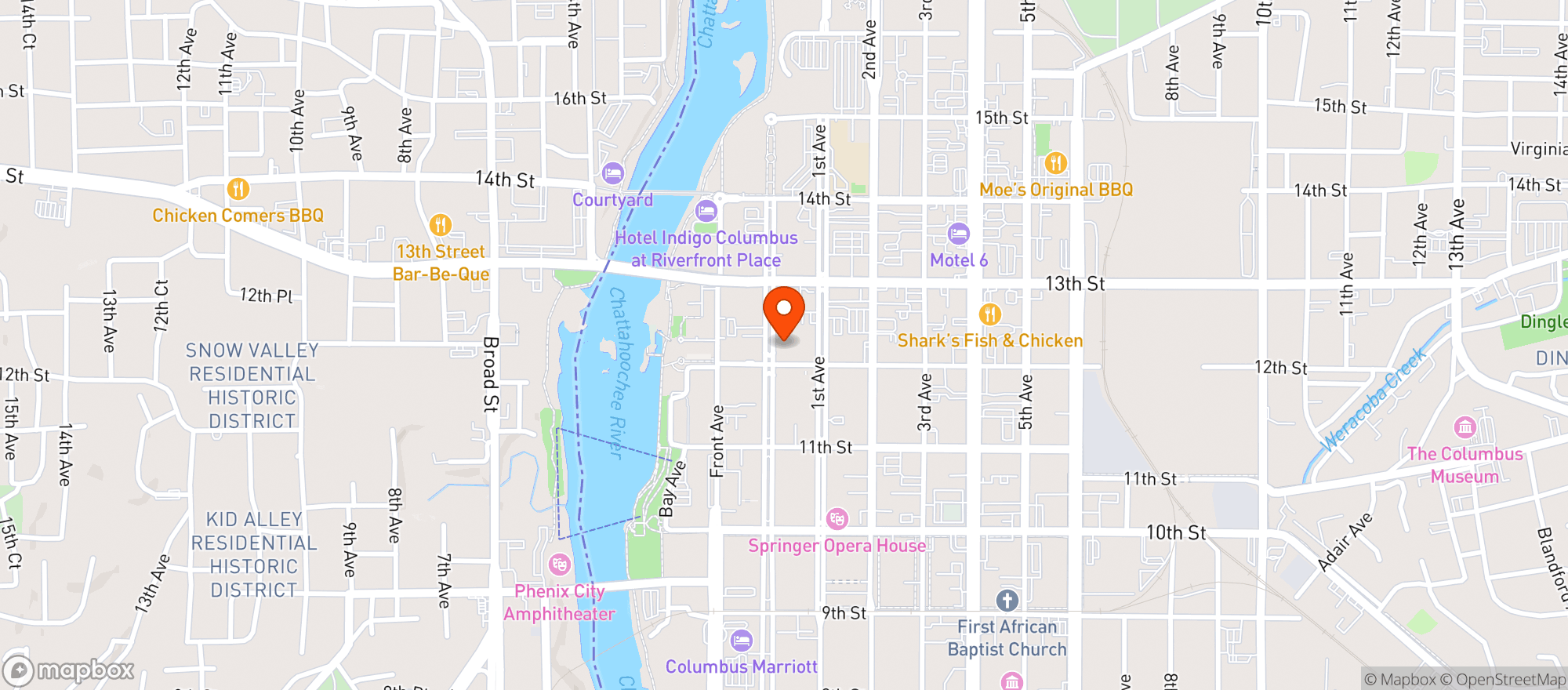 Map showing Uptown Wine & Spirits