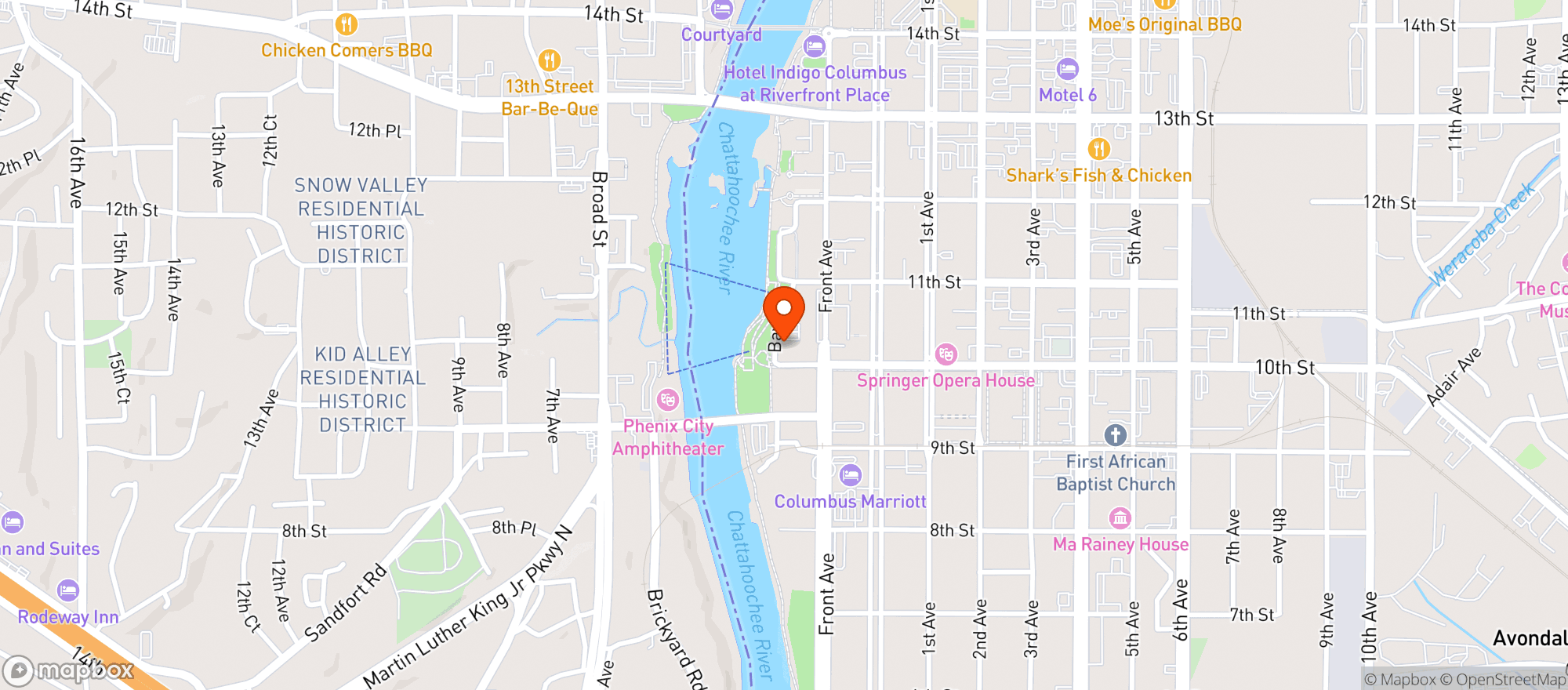 Map showing Maltitude At Banks