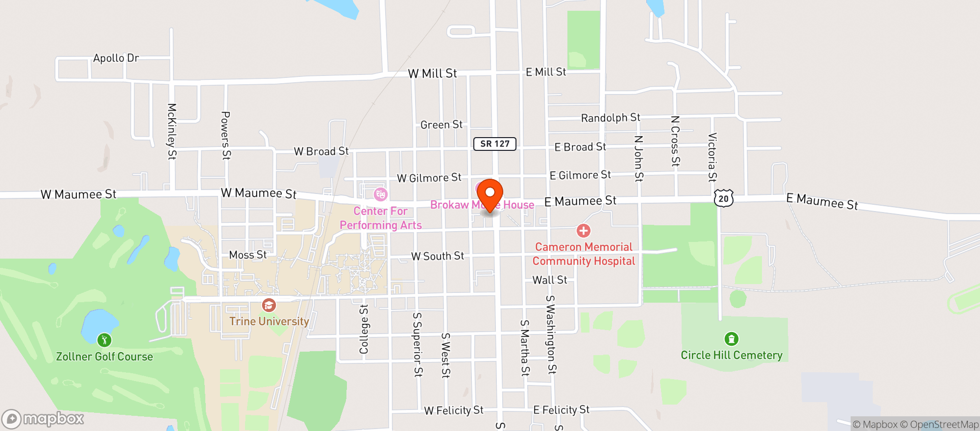 Map showing Elixir