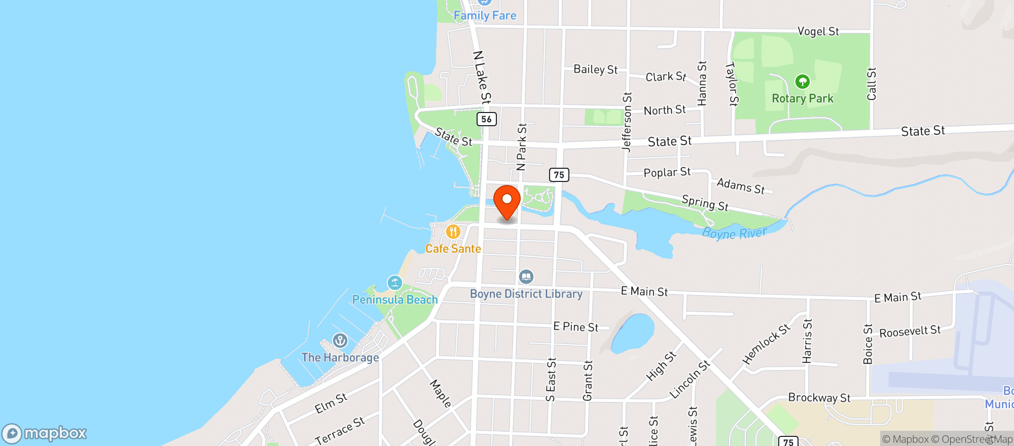 Map showing Boyne Country Provisions / Provisions Wine Emporium