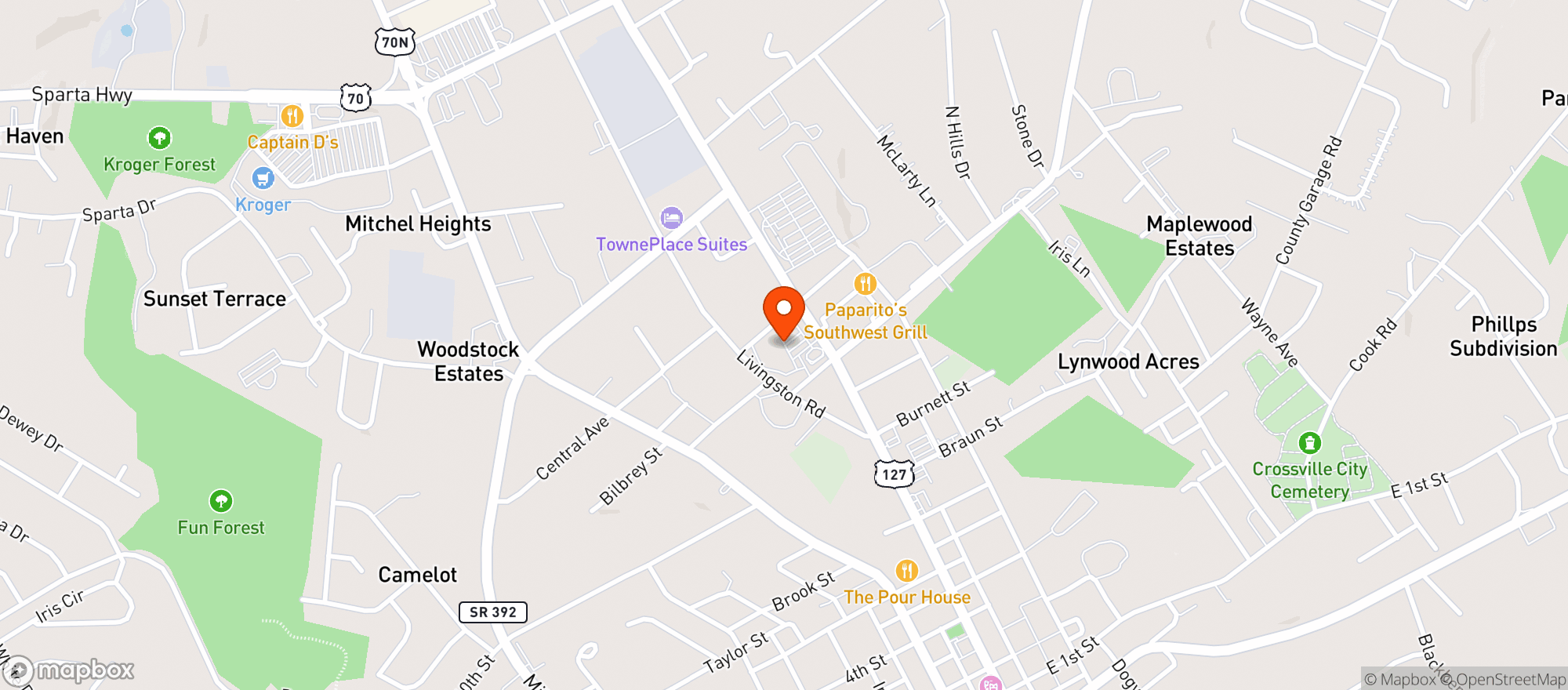 Map showing Price Less Iga