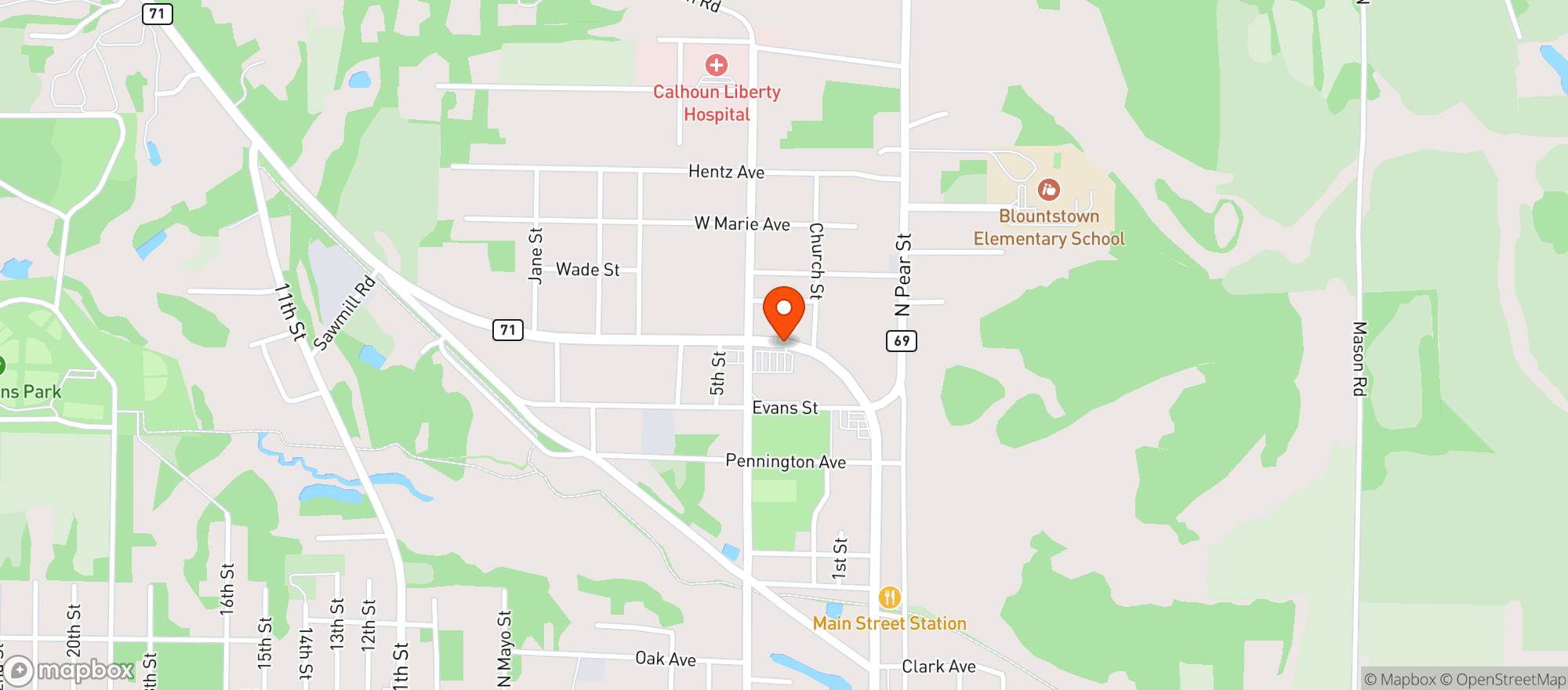 Map showing Ramseys Cash Saver