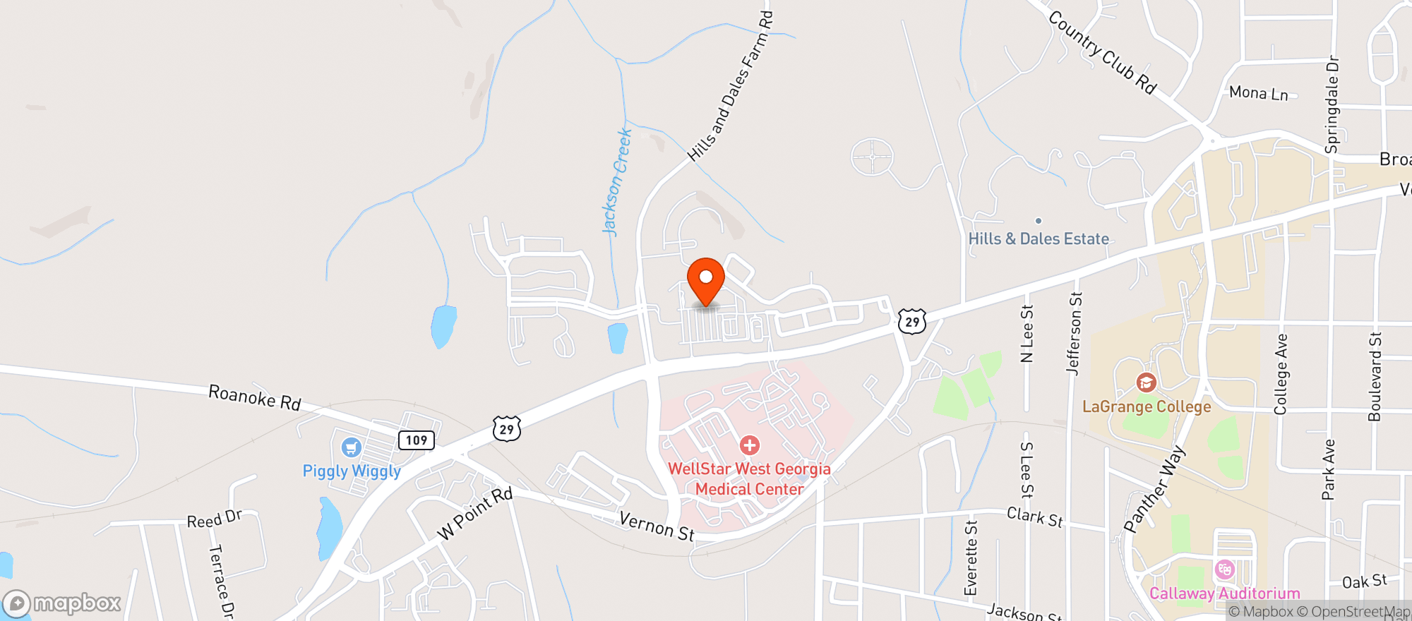 Map showing Publix
