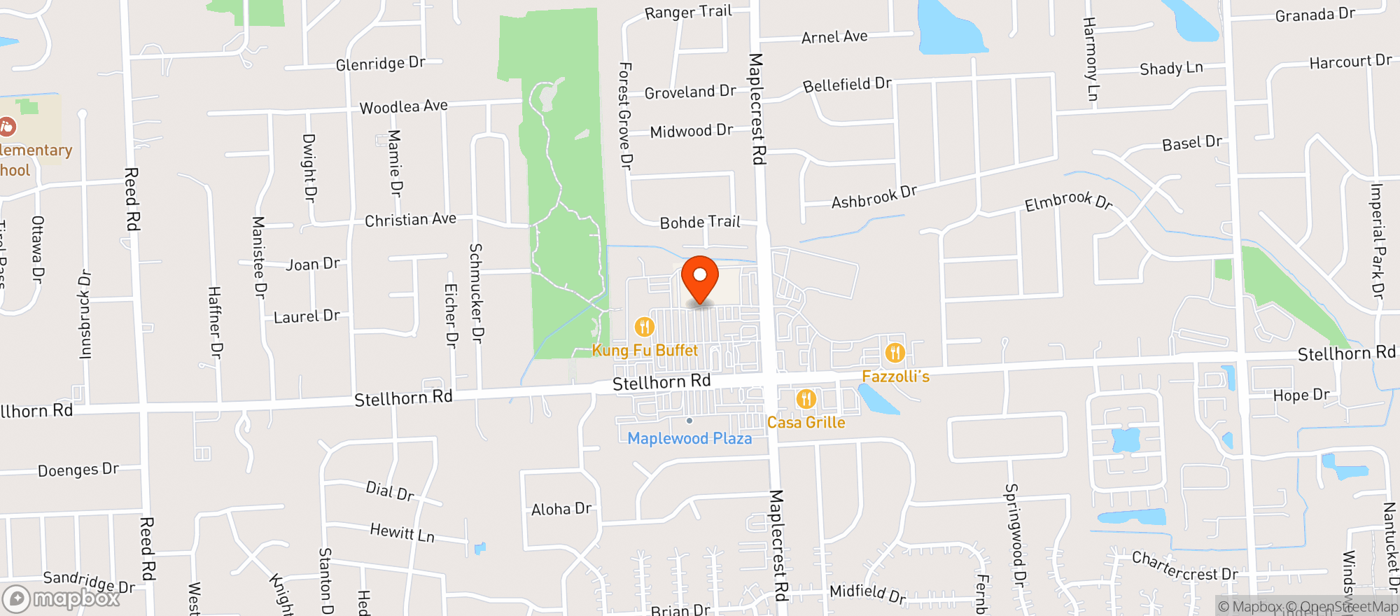 Map showing Target