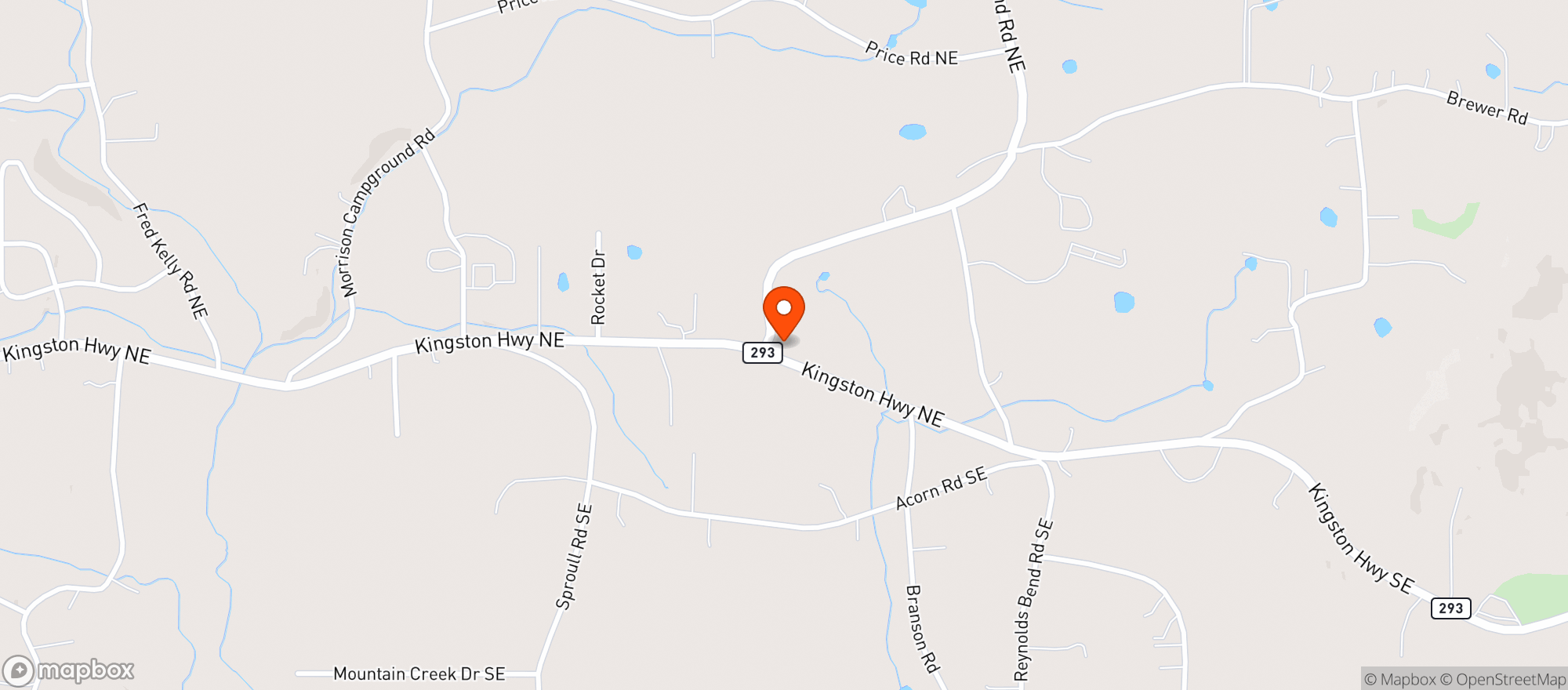 Map showing Rock Store