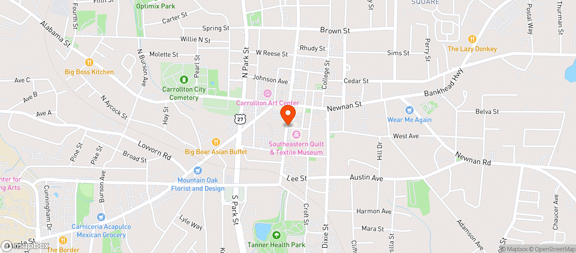 Map showing Moe S Original Bbq
