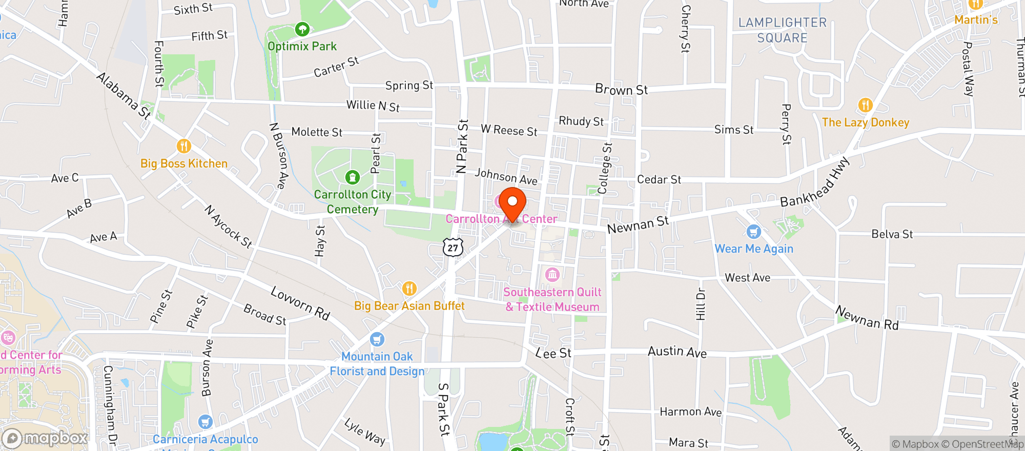 Map showing FOOD DEPOT #53