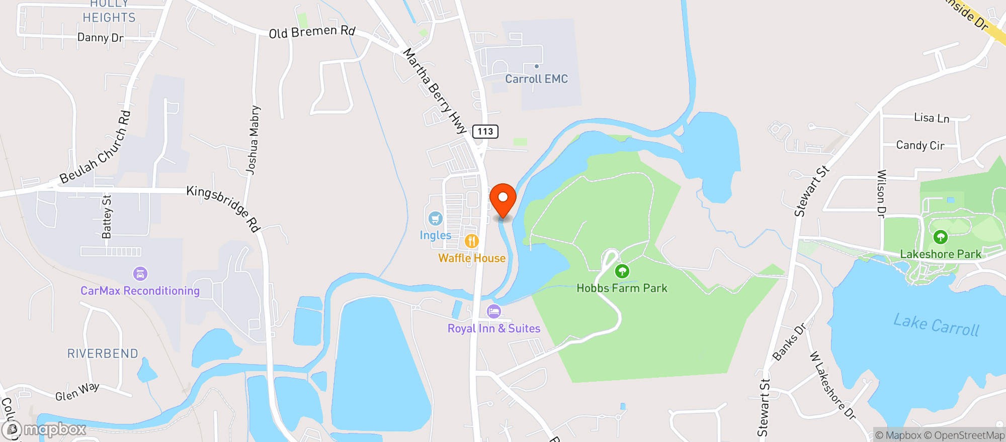 Map showing CIRCLE K