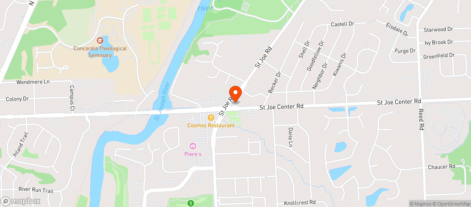 Map showing Get Go #7555