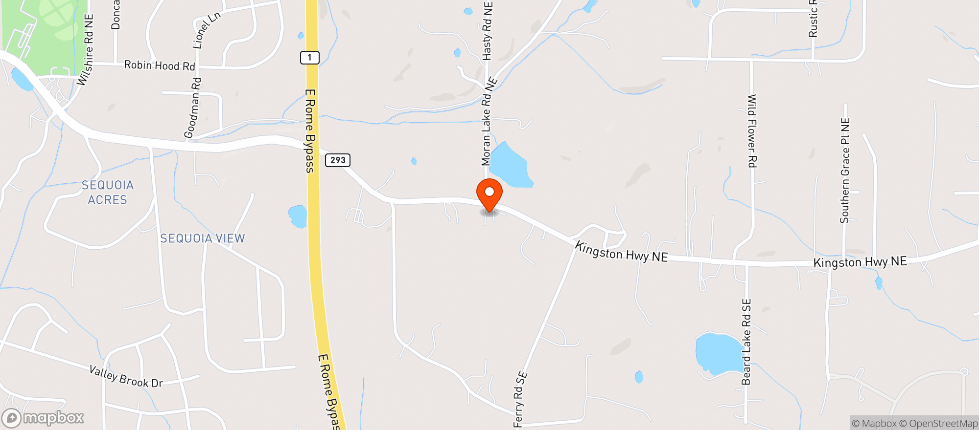 Map showing Kingston Hwy Quickmart
