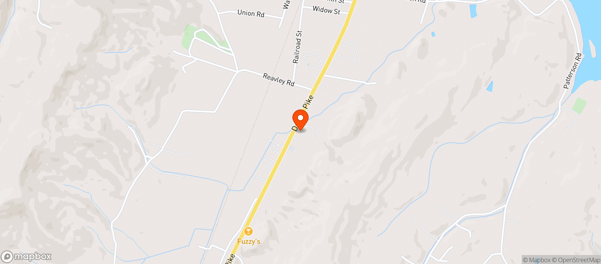 Map showing Pjs Food Mart