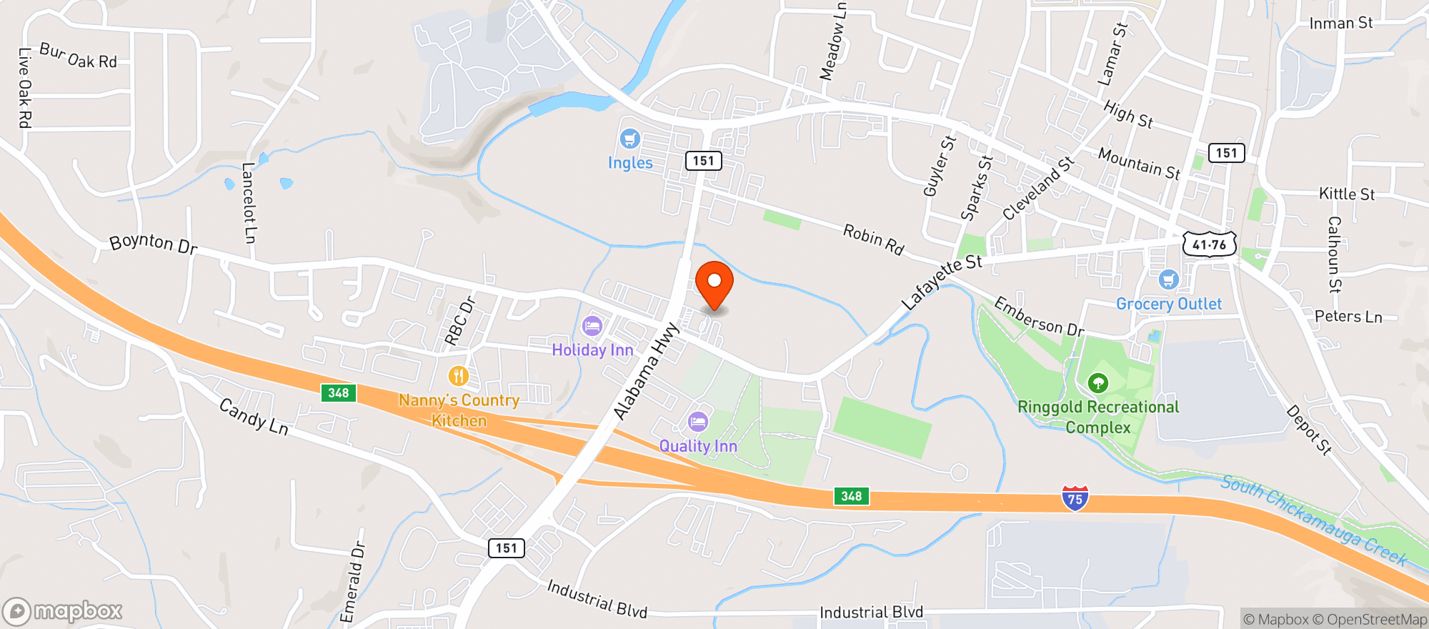 Map showing CIRCLE K
