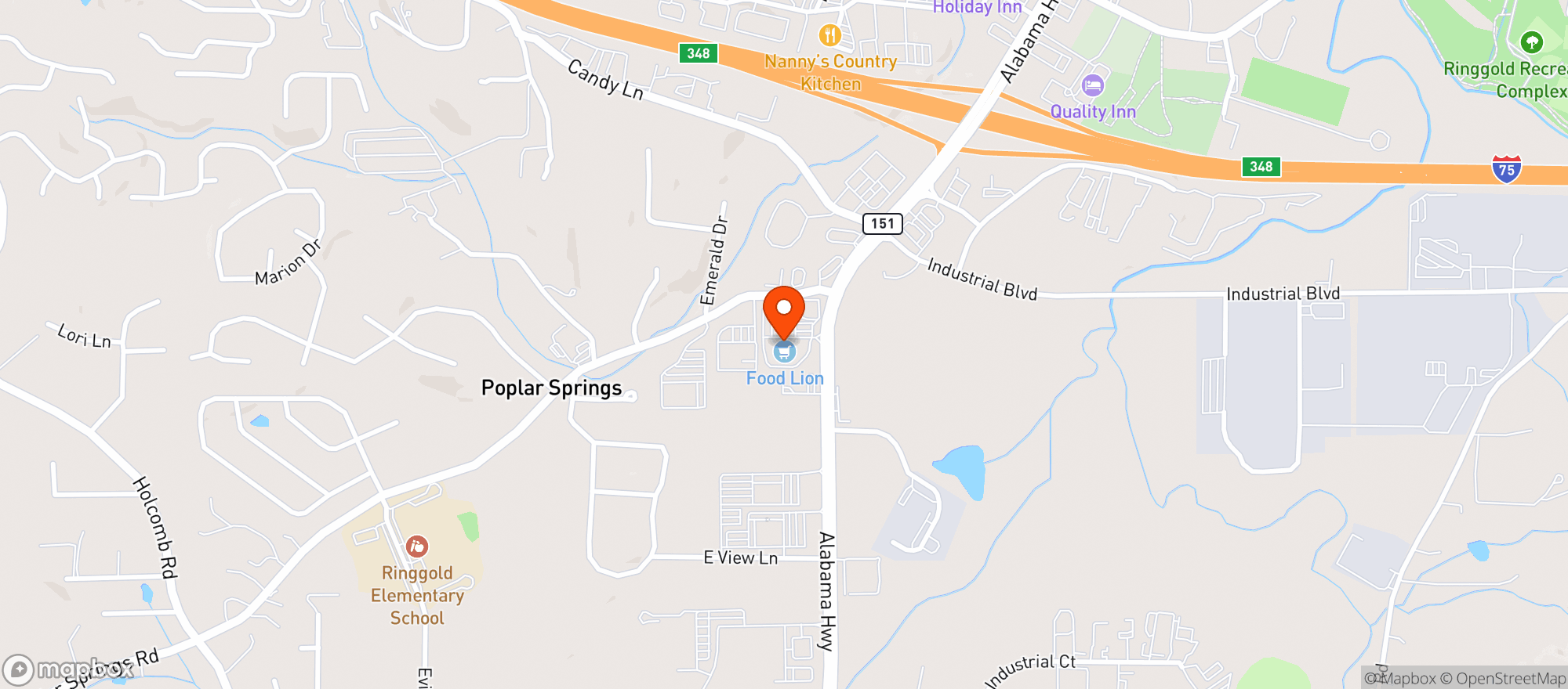 Map showing Food Lion