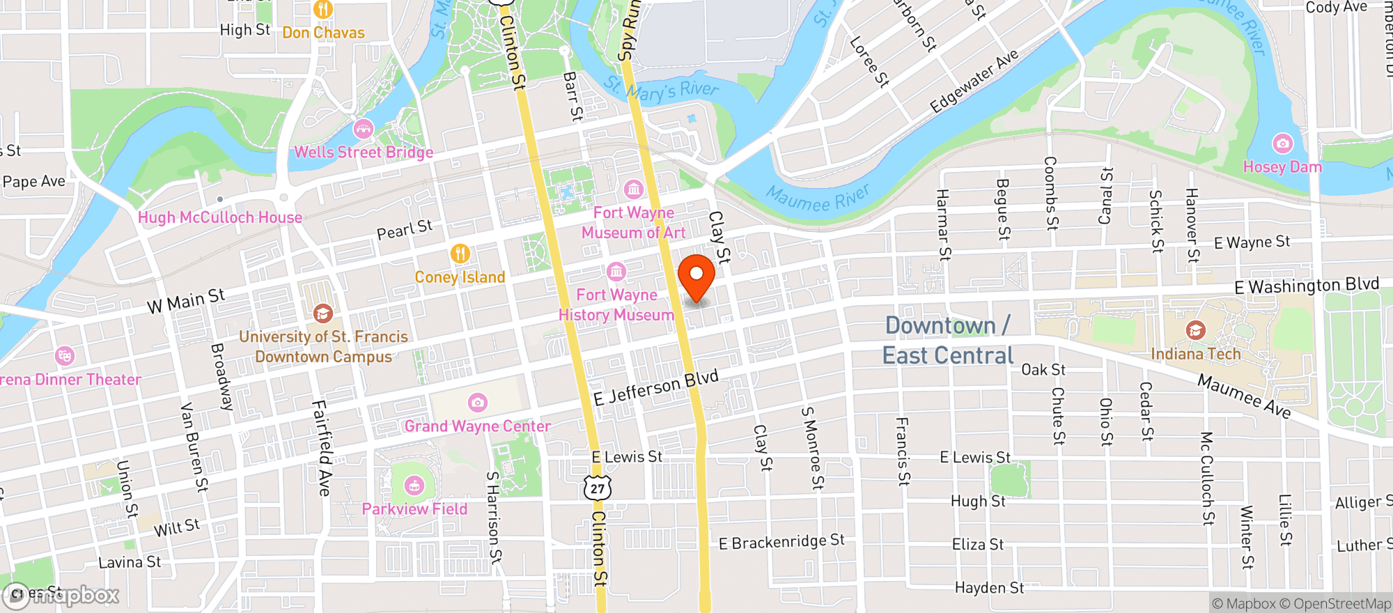 Map showing Belmont Beverage #28