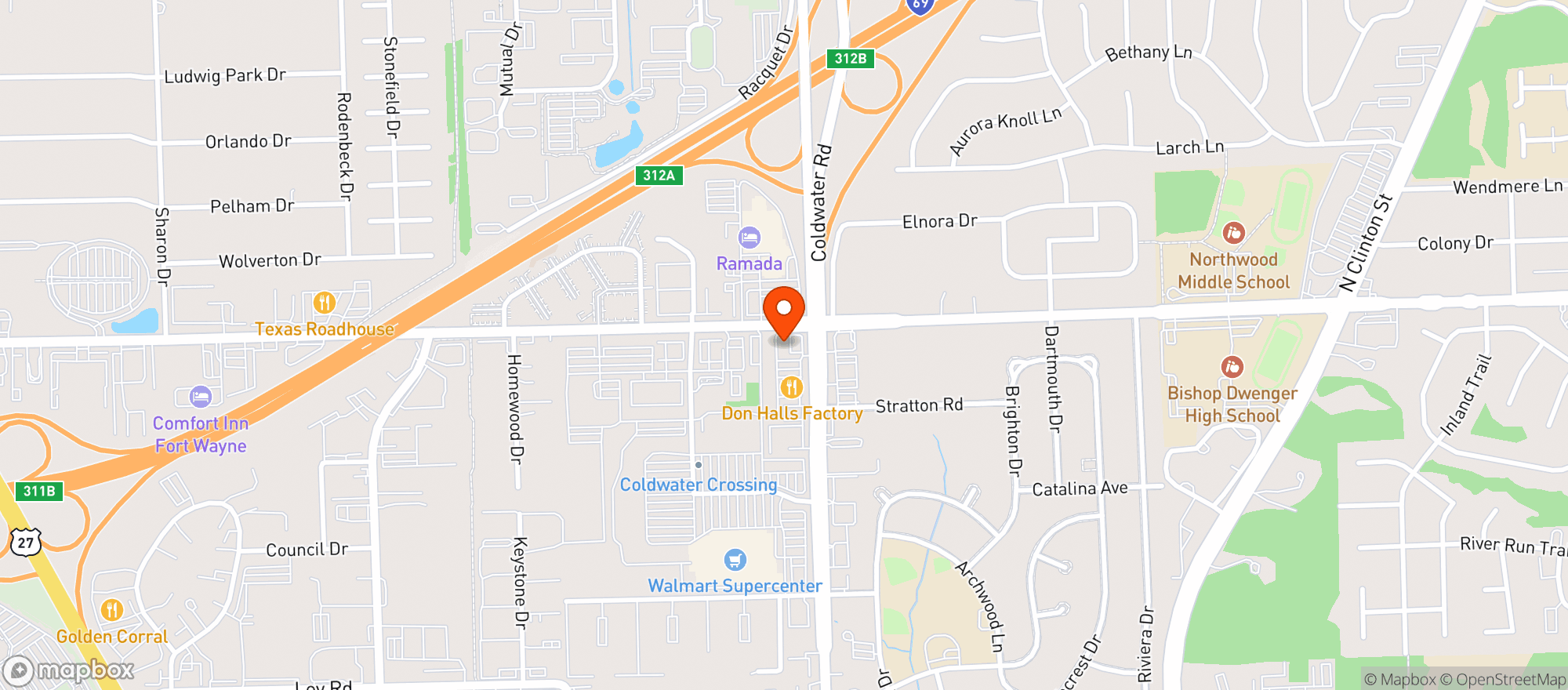 Map showing Get Go #7553