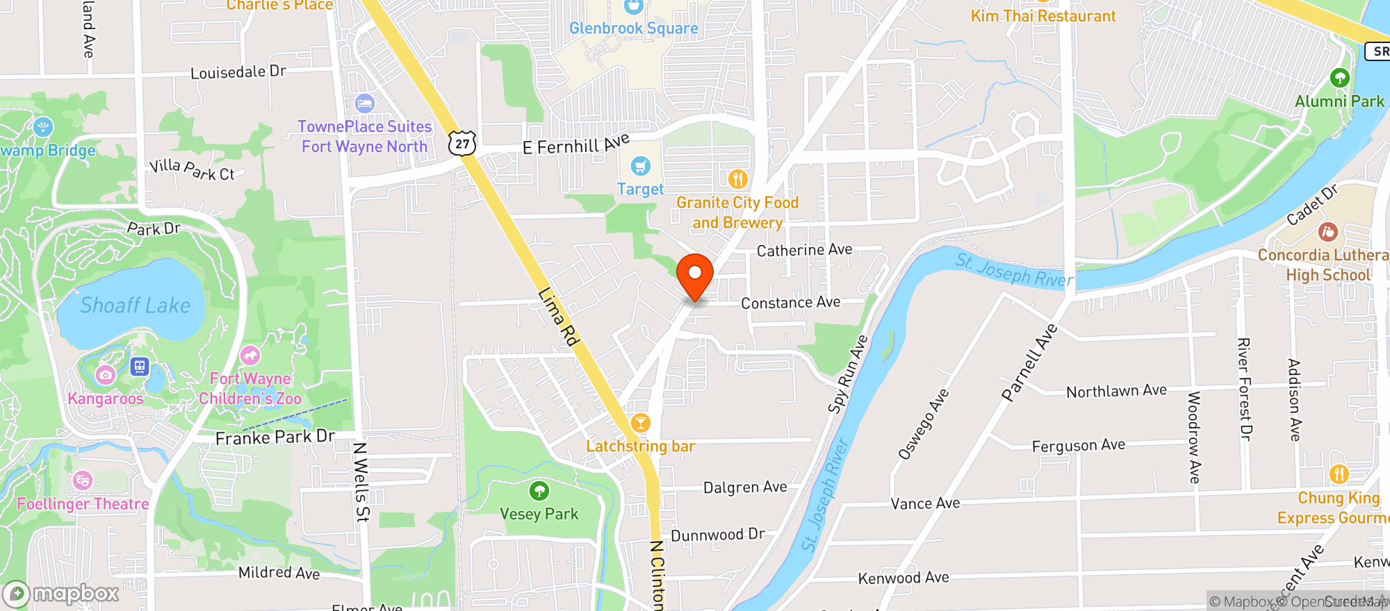 Map showing 20 past 4 and more