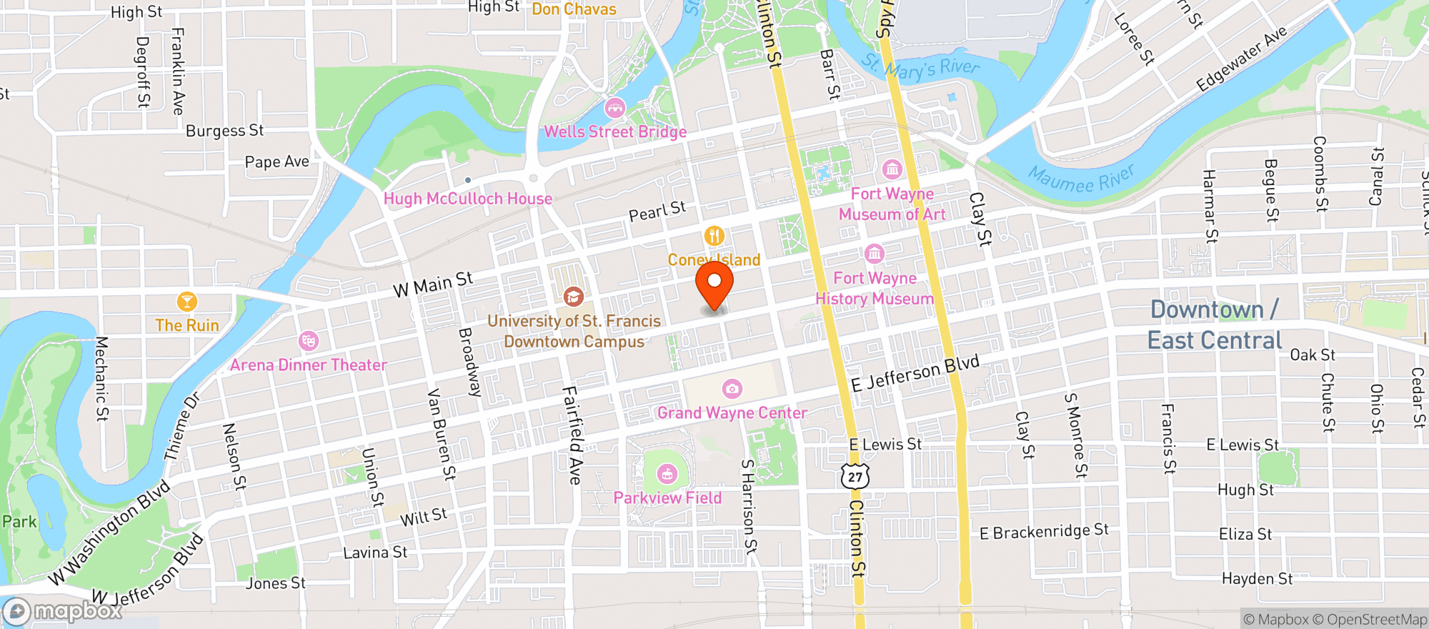 Map showing Proximo