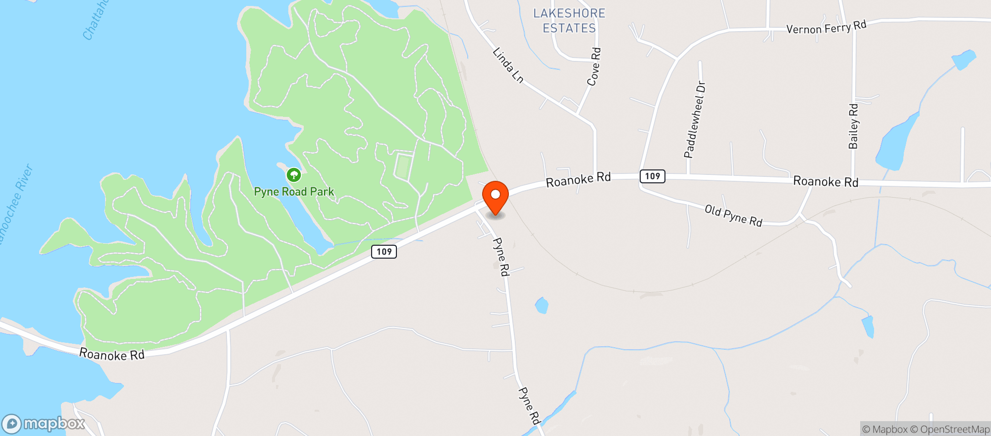 Map showing Discount Food Mart