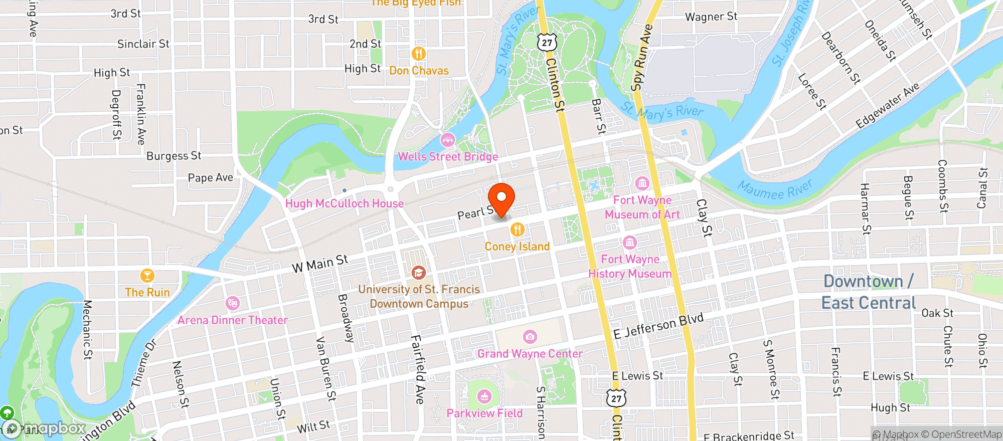 Map showing The Bradley