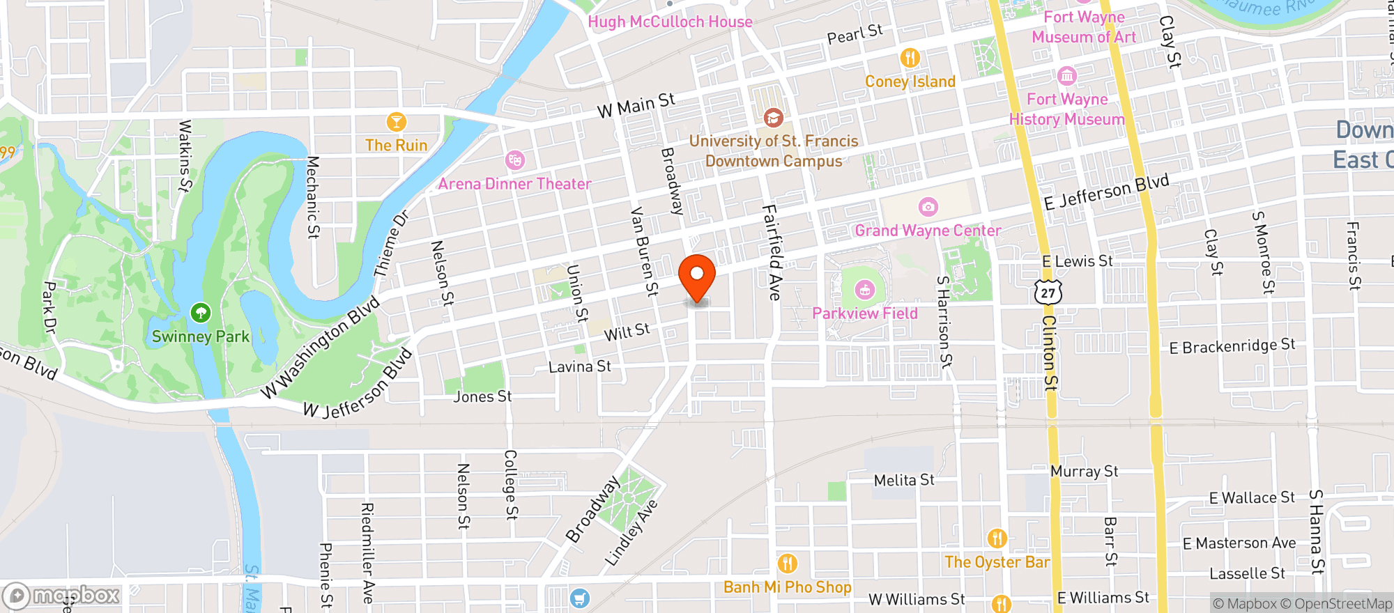 Map showing Brass Rail