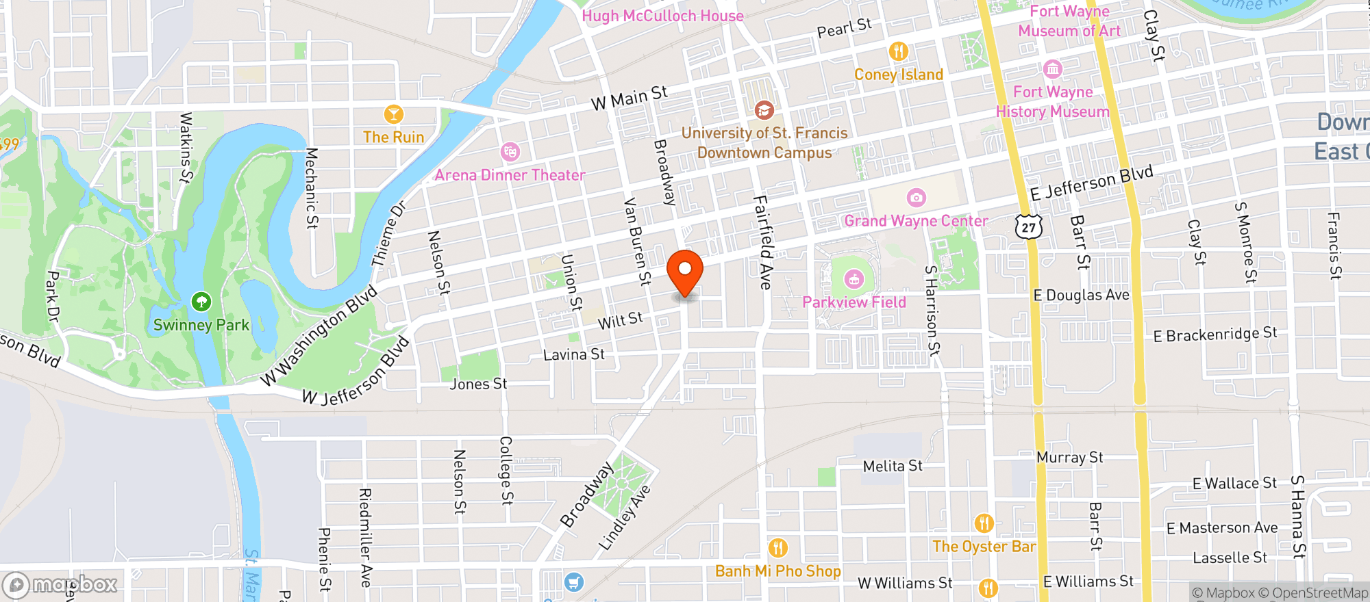 Map showing The Abstract