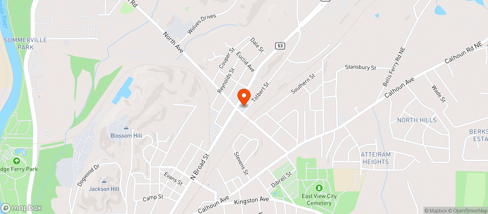Map showing Gurdit Inc. Ricks Food Mart